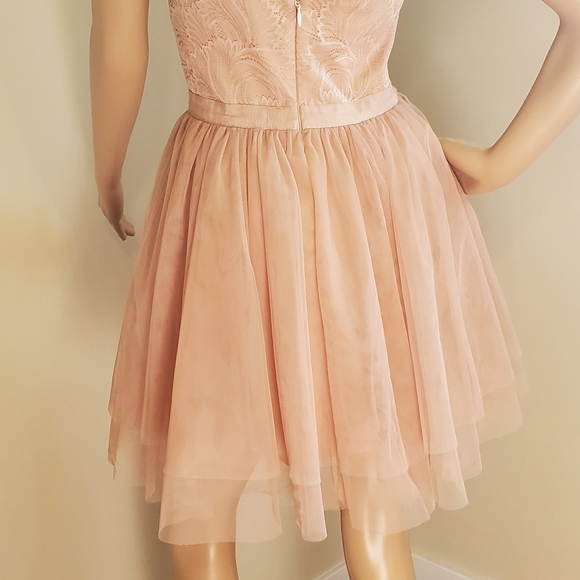 Gorgeous Ballet Pink Mini Dress by bebe 😍 perfect for Prom Wedding Garden Party - Picture 7 of 13
